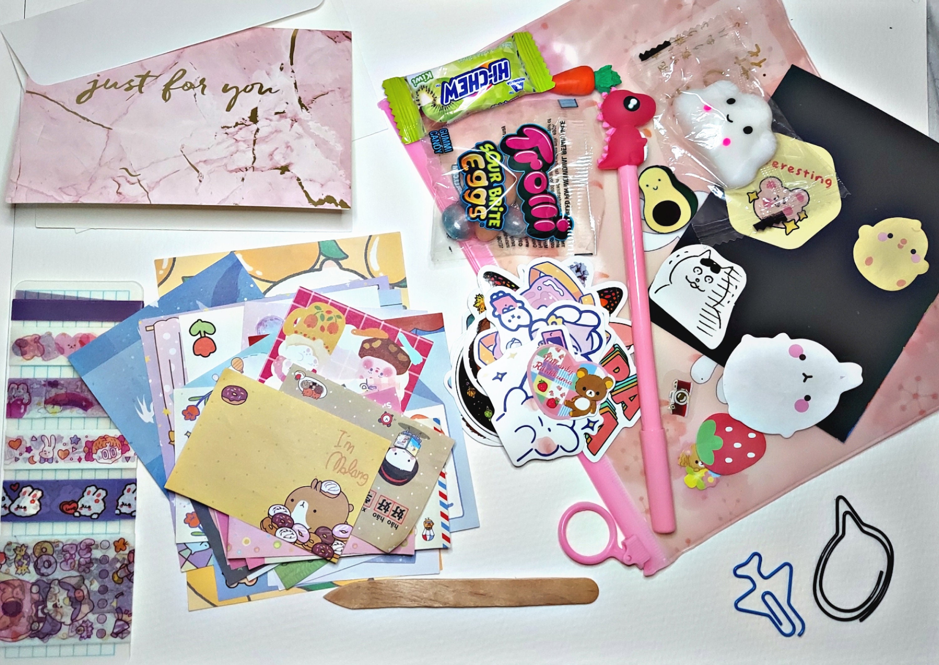 Random Cute Kawaii Stationery Set Etsy Australia