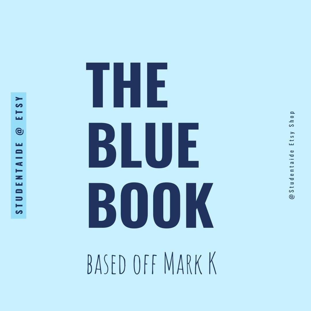 Blue Book Study Guide for 2023 NCLEX Based on Mark K Notes Etsy Canada