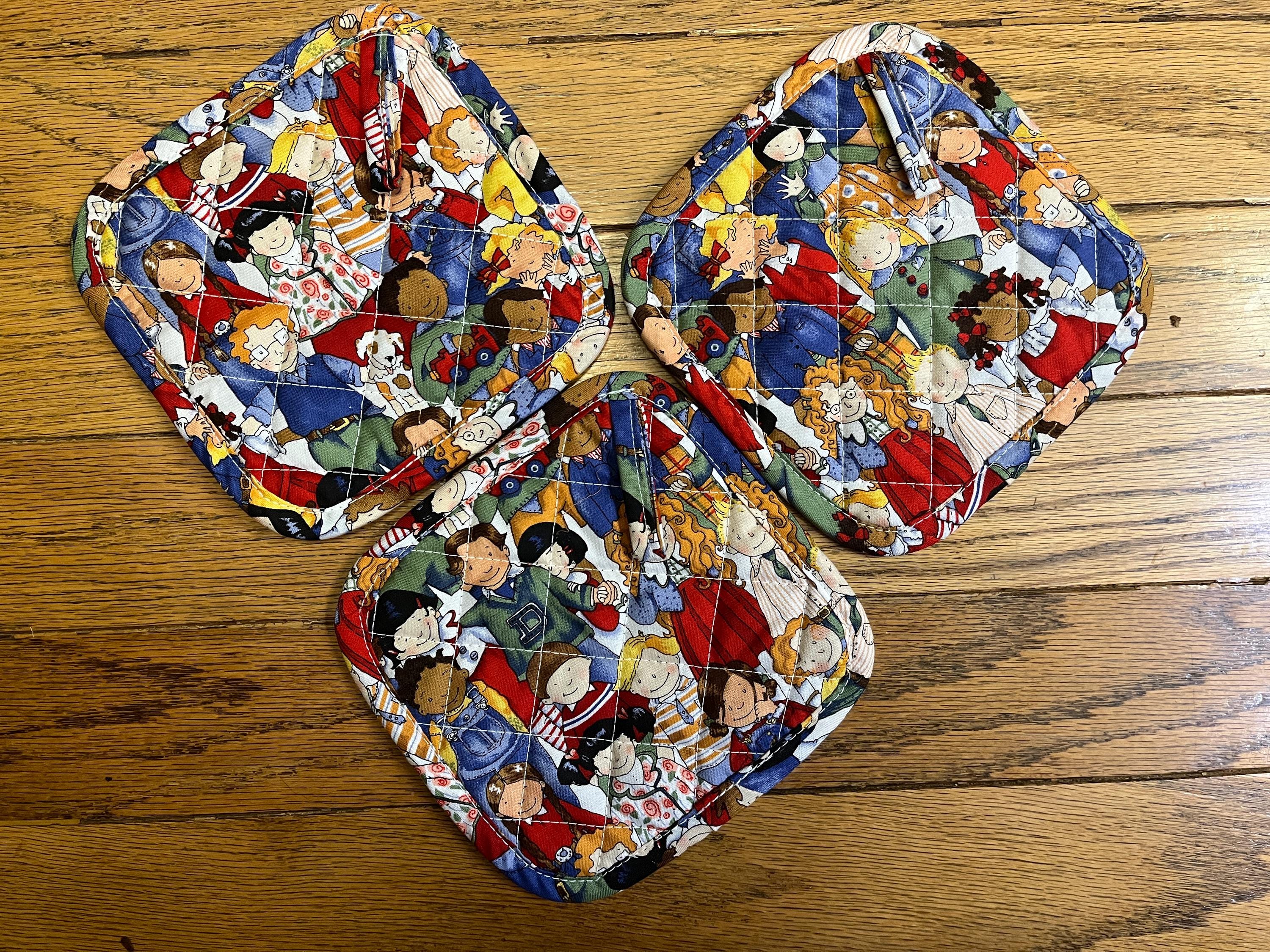 Vintage Alexander Henry Multi Culti Class Backpack Small Alexander Henry fabric – handmade by Carole Carr main image 2