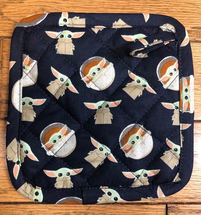 Baby Yoda Mandalorian Oven Mitt Potholder Placemat and Etsy