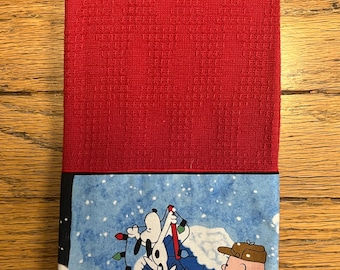 Peanuts Holiday Kitchen Towels | 100% Cotton