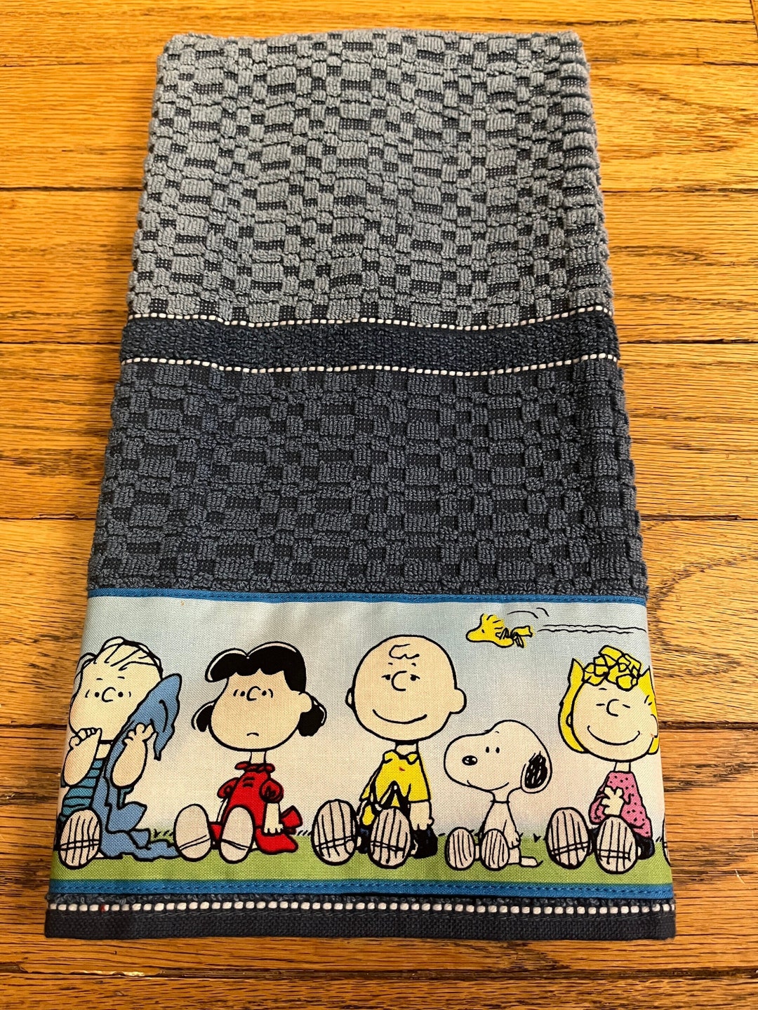 Peanuts Gang Kitchen Towels 100 Cotton Etsy