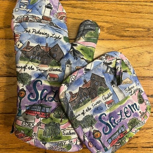 Salem Pride Cotton Oven Mitt and Potholder, SET