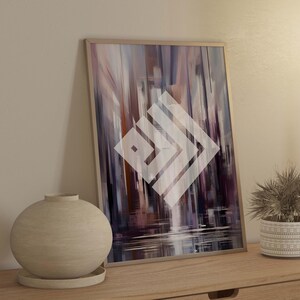 Watercolour Islamic Painting of Allāh&#39;s 99 Names | Modern Arabic Calligraphy Wall Art for Home & Eid Gift