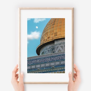 Palestine Photography Dome of the Rock Al Aqsa Mosque Wall Art Islamic Decor Jerusalem Quads Home Decor Palestinian Art Prints