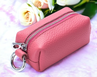 Chic Hues: Genuine Leather Compact Pouch in Stunning Style and Fashion Colors