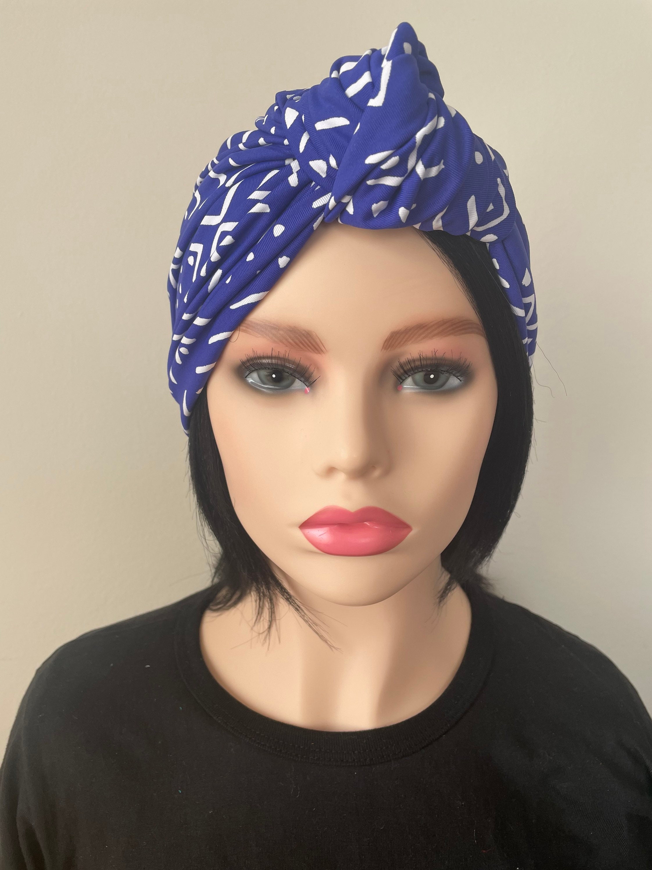 Knit Turban Cap for Women KNOTFRONT TURBAN Cap Vibrant Etsy UK
