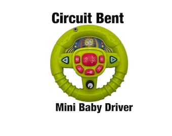 Circuit Bent Mini Baby Driver Toy for Experimental  - Noise  - Glitch
