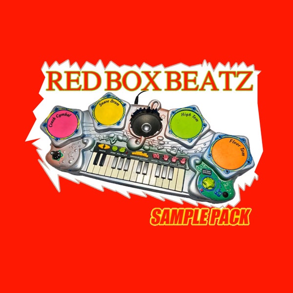 Circuit Bent Redbox Keyboard - SAMPLE PACK - Sound Design - Beats - Electronic - Experimental - Noise