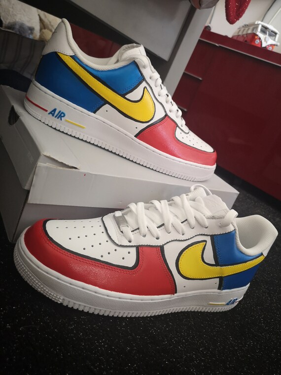 nike air force color block