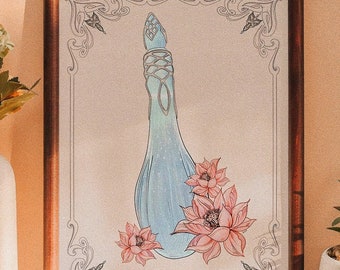 Seigneur des anneaux Phial of Galadriel print, cadeaux LOTR