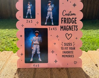 Custom Photo Magnet | Personalized Refrigerator Magnet | Picture Magnet Gift | Family Photo Magnet | Pet Photo Magnet | Memorial Magnet