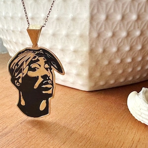 Tupac Shakur Silver Necklace,Mom Giveaway, Unforgettable Sterling Silver  Necklace,Geschenk