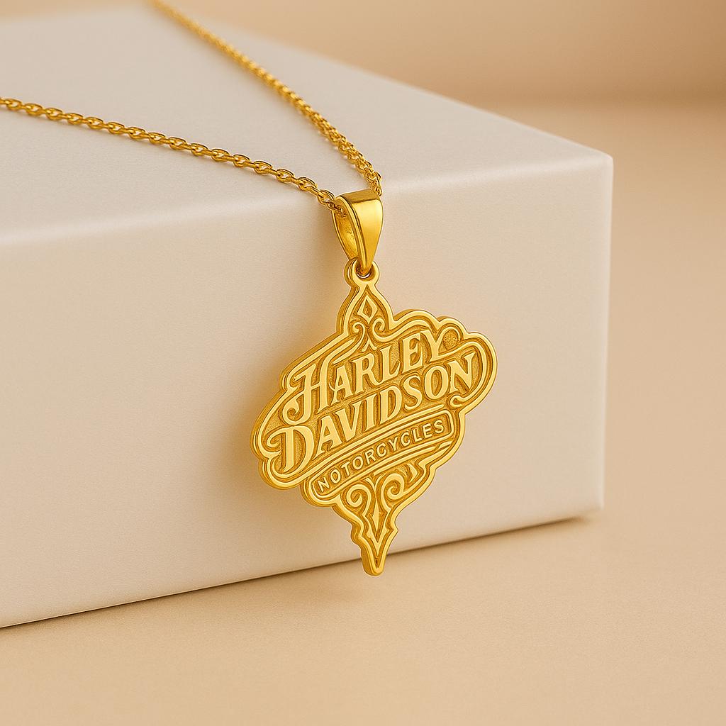 Harley-Davidson 24\" Logo Charm 連結ロゴチャーム ネックレス Harley-Davidson® Men's 24 in. Dagger, Skull & Wing Charms