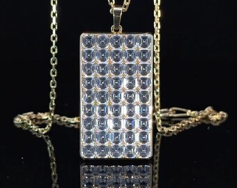 Baguette Diamant Silber Halskette, Liebessymbol Gold Halskette, Meine Liebe Halskette