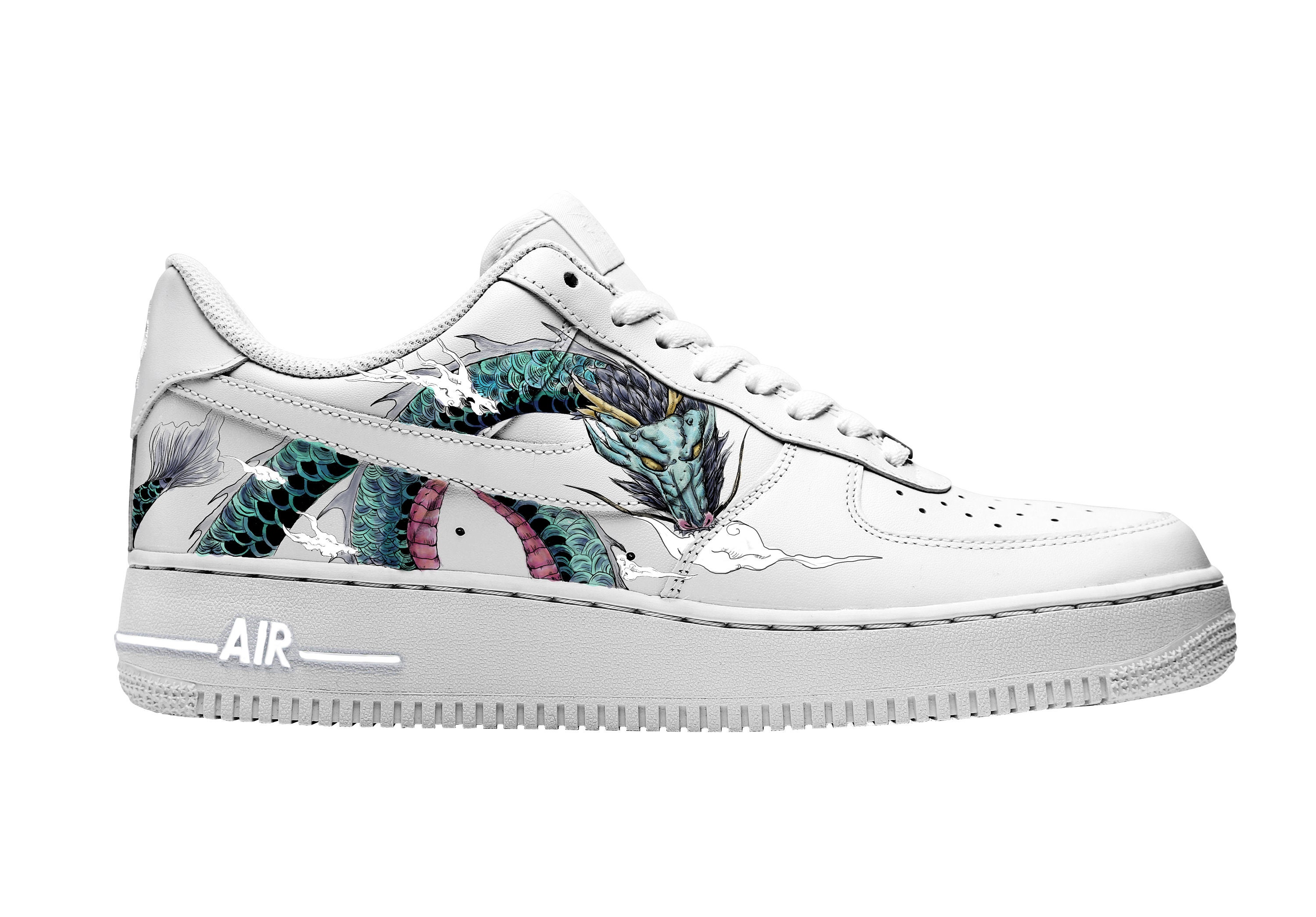Кастомные Nike Air Force 1 дракон