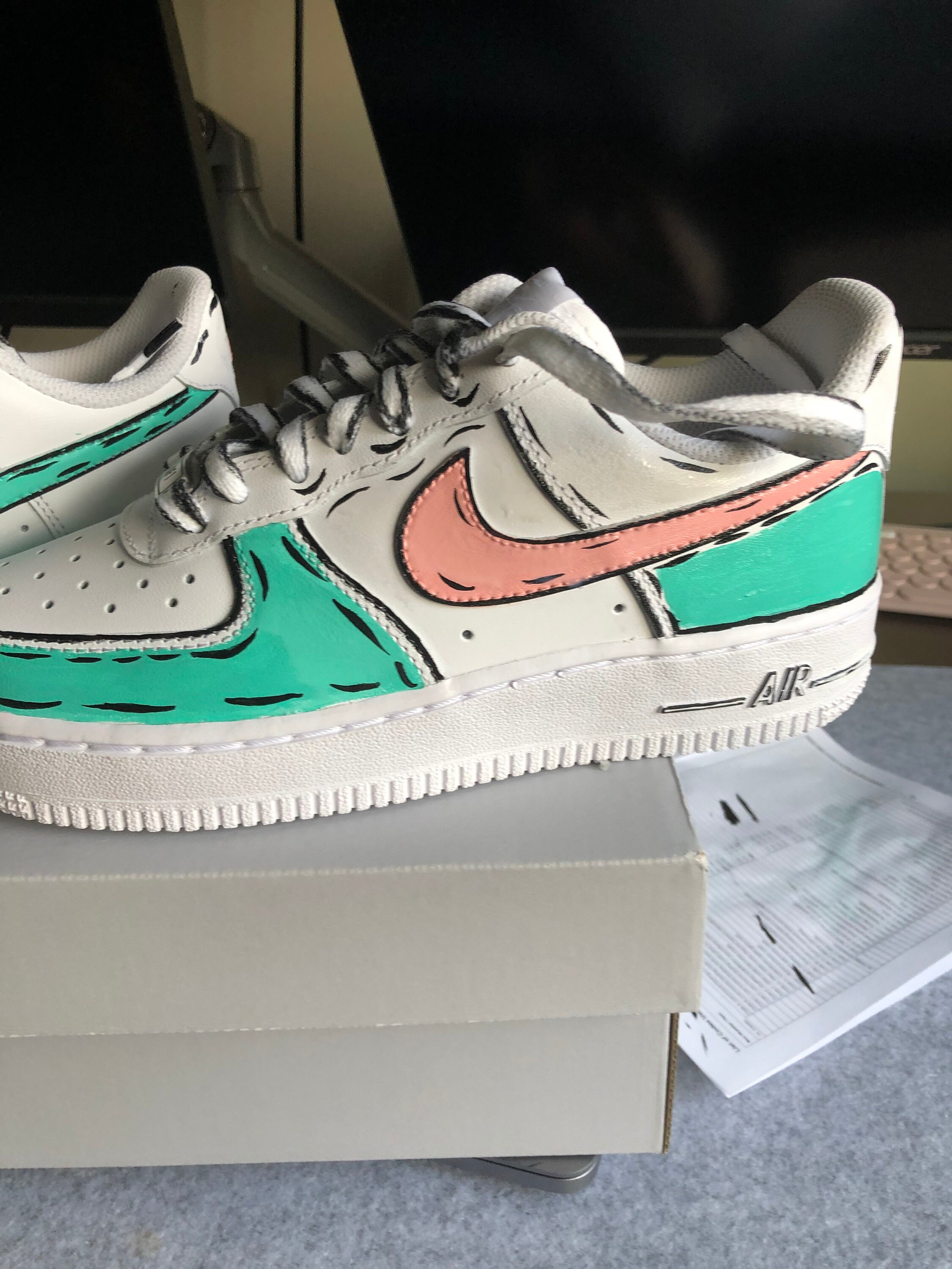 custom nike air force 1 cartoon