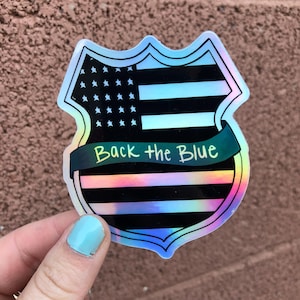 Back the Blue Sticker