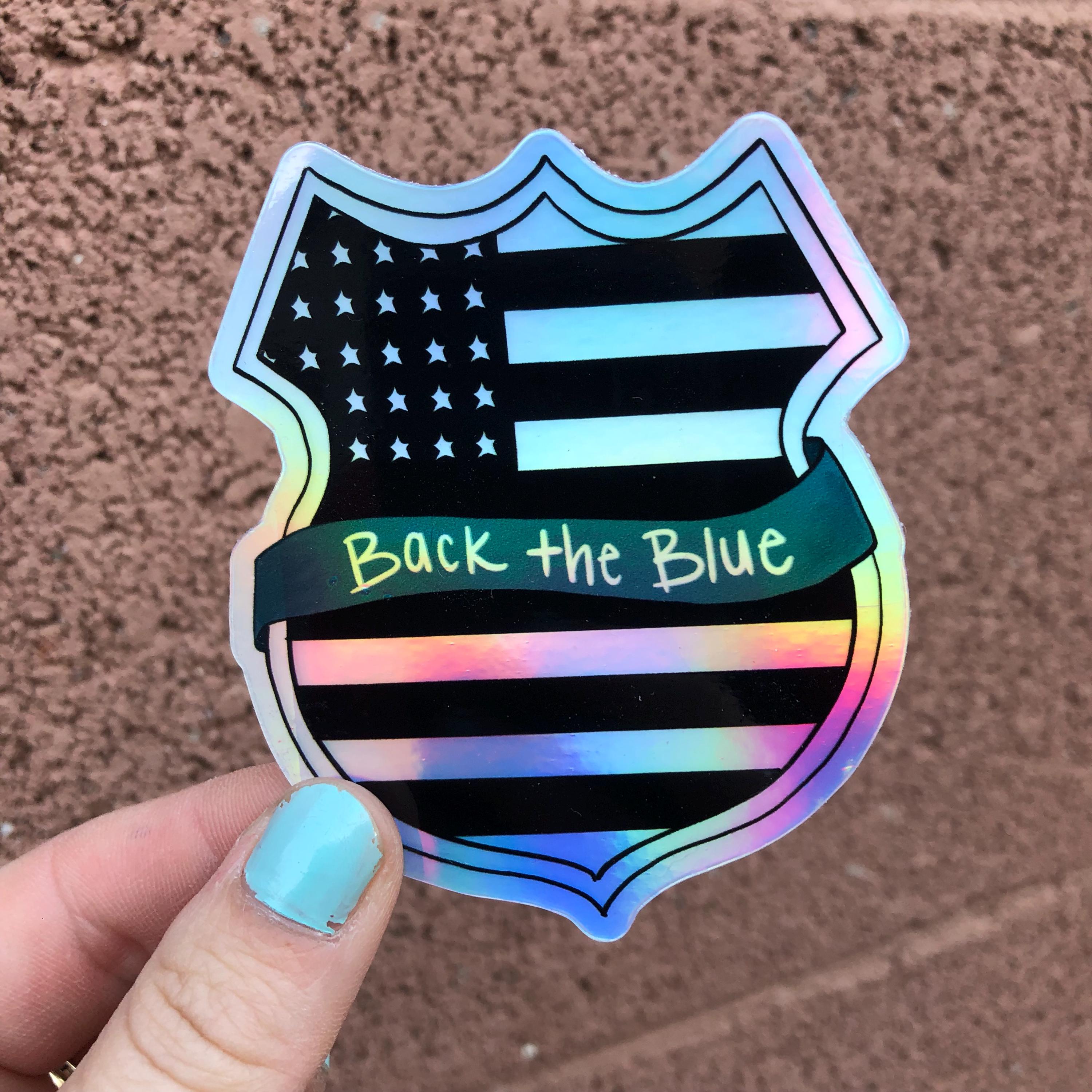 Back the Blue Sticker - Etsy