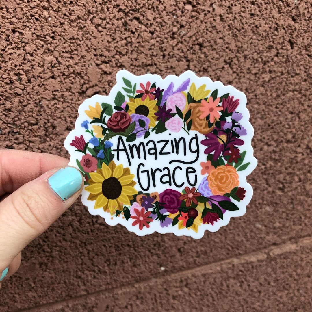 Amazing Grace Sticker - Etsy