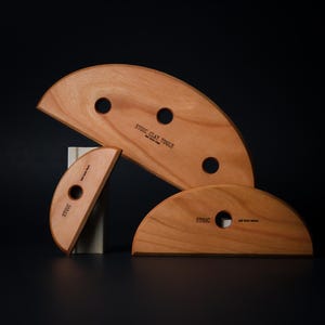 Half Circle Rib - Wood Pottery Tool for Forming and Shaping