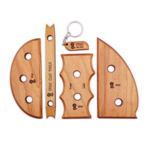 Pottery Tool Gift Set, 4 Piece Pottery Rib Set with a Mix of Classic and Innovative Tools