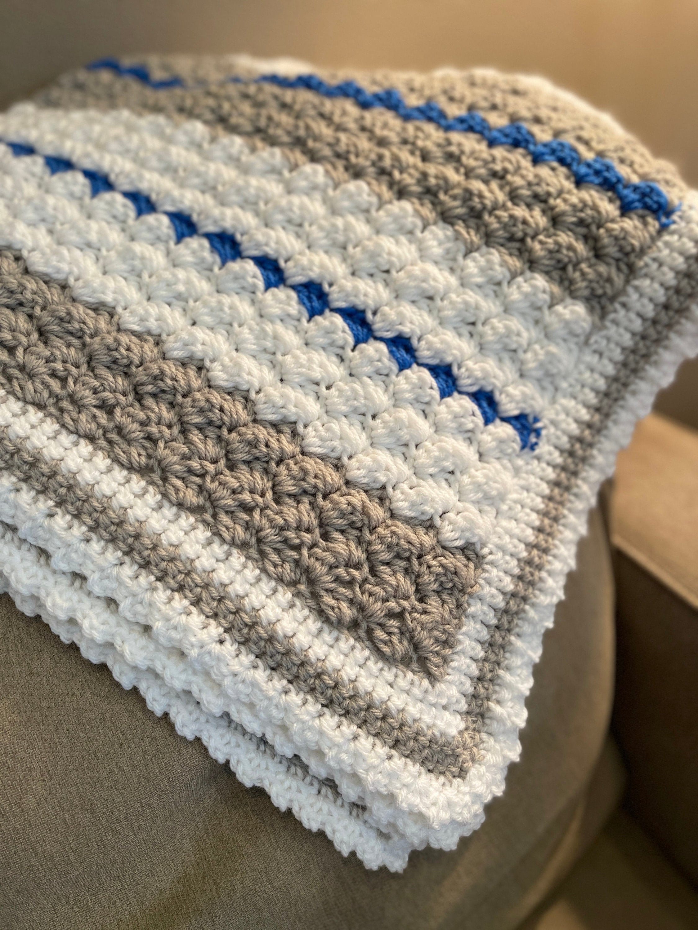 23 Baby Boy Blanket Crochet Patterns for Cozy Gifts and Nursery Keepsakes 15 Crochet Pattern for Baby Boy Marshmallow Blanket