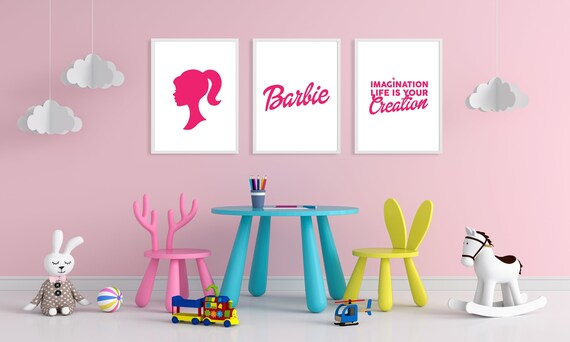 barbie wall print