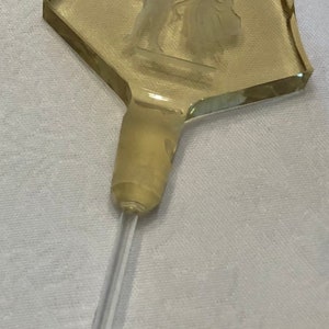 1930's Czech Crystal Perfume Bottle with Stopper image 2