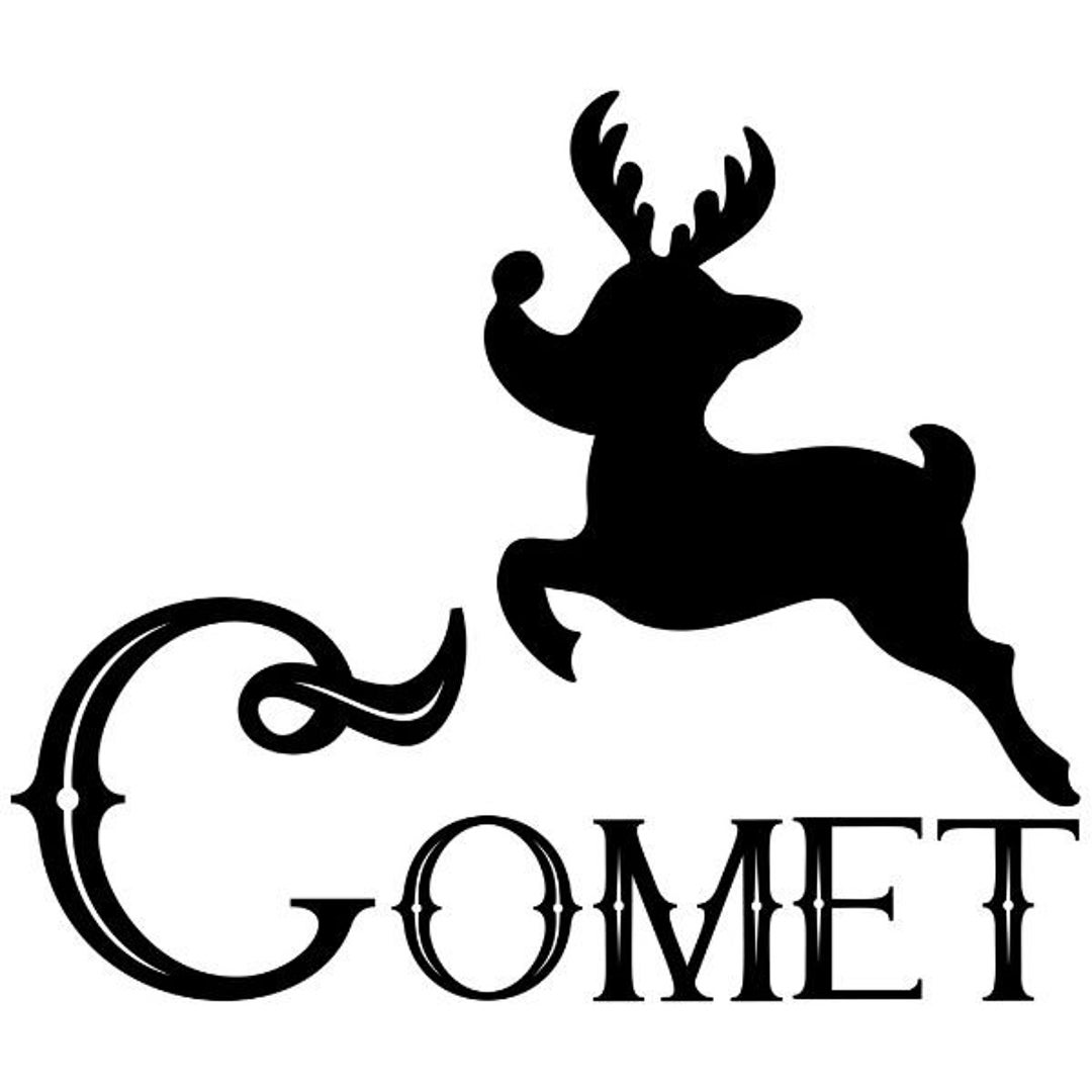 Comet Reindeer Svg Holiday Shirt Svg Merry Christmas Svg Etsy