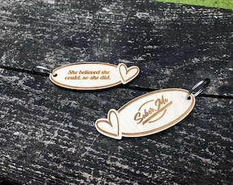 Recovery Alcohol Free Strength Sober Anniversary And Tomorrow We Will Try Again Laser Cut Wooden Keyring Soberversary Sobriety