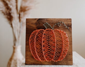 Pumpkin DIY String Art Kit | Fall String Art | DIY Kit | Fall Home Decor | DIY Fall Decor | Pumpkin Decor | Fall Sign