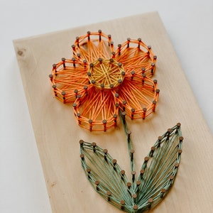Daisy Flower String Art Template DIY String Art String Art Template ...