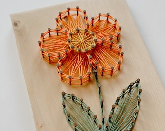 Daisy Flower String Art Template | DIY String Art | String Art Template | Digital Download | Digital Craft Template | Flower Art