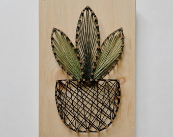 Plant DIY String Art Kit | DIY String Art | Craft Kit | String Art | Plant Decor | Plant String Art | Gifts for Plant Lovers