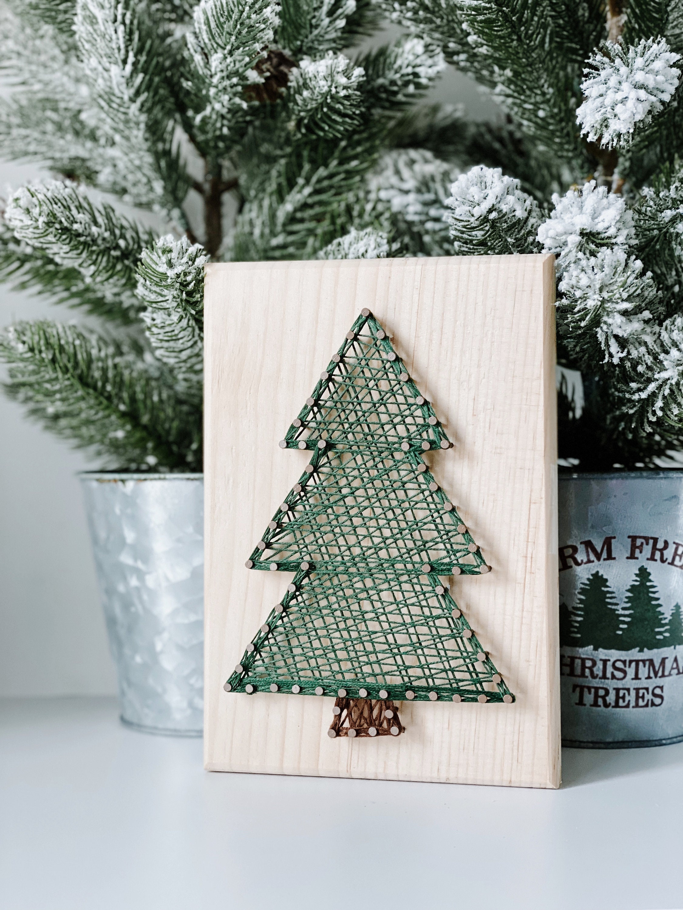 Classic Tree String Art Kit Christmas String Art DIY Kit Etsy