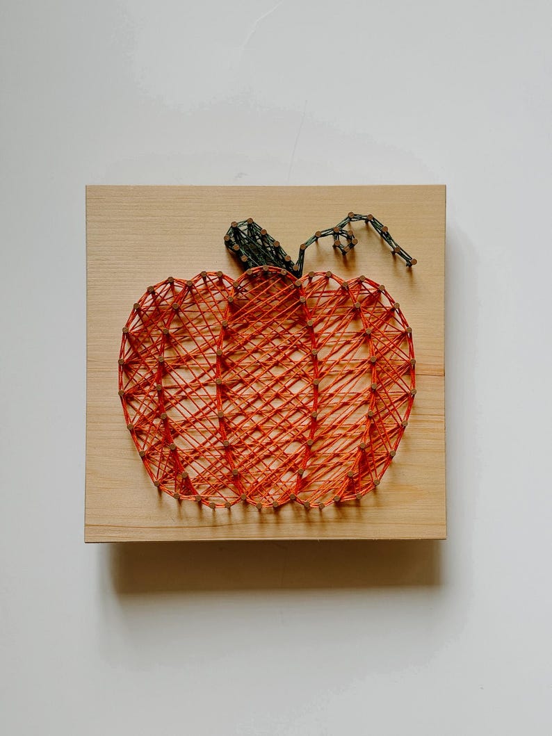 Pumpkin DIY String Art Kit | Fall String Art | DIY Kit | Fall Home Decor | DIY Fall Decor | Pumpkin Decor | Fall Sign Bild 2