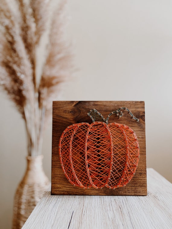 Pumpkin DIY String Art Kit | Fall String Art | DIY Kit | Fall Home Decor | DIY Fall Decor | Pumpkin Decor | Fall Sign