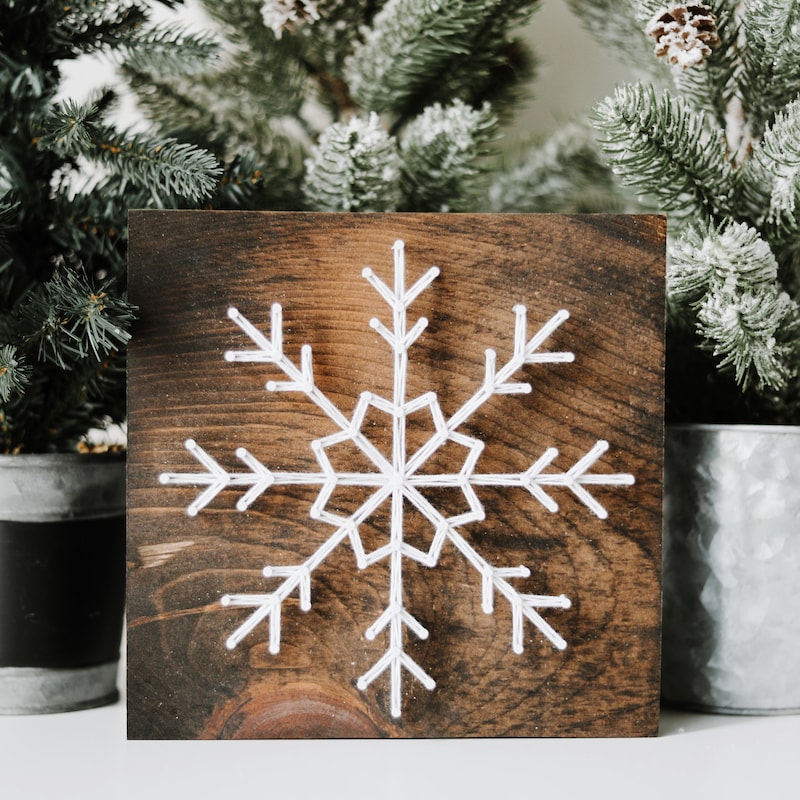 Snowflake String Art - Etsy