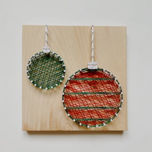 Ornaments DIY String Art Kit | Christmas String Art | Christmas Decor | DIY Christmas Decor | String Art Kit | DIY Adult Craft Project