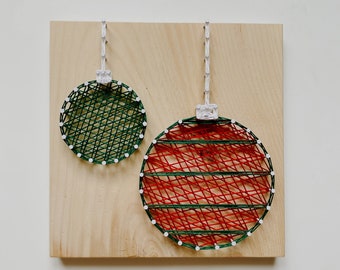 Ornaments DIY String Art Kit | Christmas String Art | Christmas Decor | DIY Christmas Decor | String Art Kit | DIY Adult Craft Project