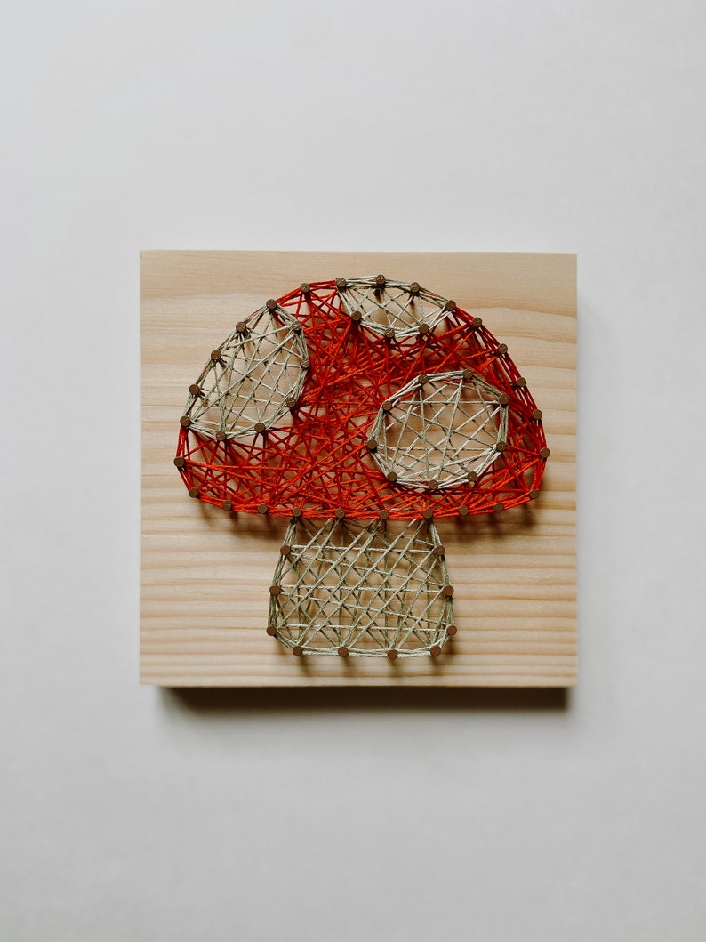Mushroom DIY String Art Kit | DIY String Art | Kids Crafts | DIY for ...