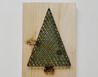 Christmas Tree String Art Kit (Triangle) | Christmas String Art | DIY Kit | Holiday Decor | Christmas Craft | String Art Kit | Adult Craft