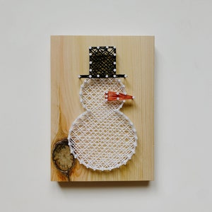 Snowman String Art Kit | Christmas String Art | DIY Kit | Holiday Decor | Christmas Craft | String Art Kit | Adult Craft | Craft Kits