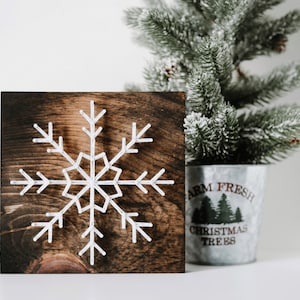 Snowflake DIY String Art Kit | Christmas String Art | Christmas Decor | DIY Christmas Decor | String Art Kit | DIY Adult Craft Project