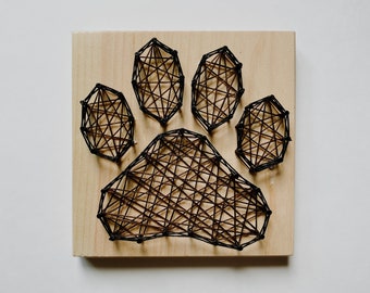 Paw Print DIY String Art Kit | DIY String Art | Kids Crafts | DIY for Kids | String Art | Dog String Art | Dog Art | Dog Craft