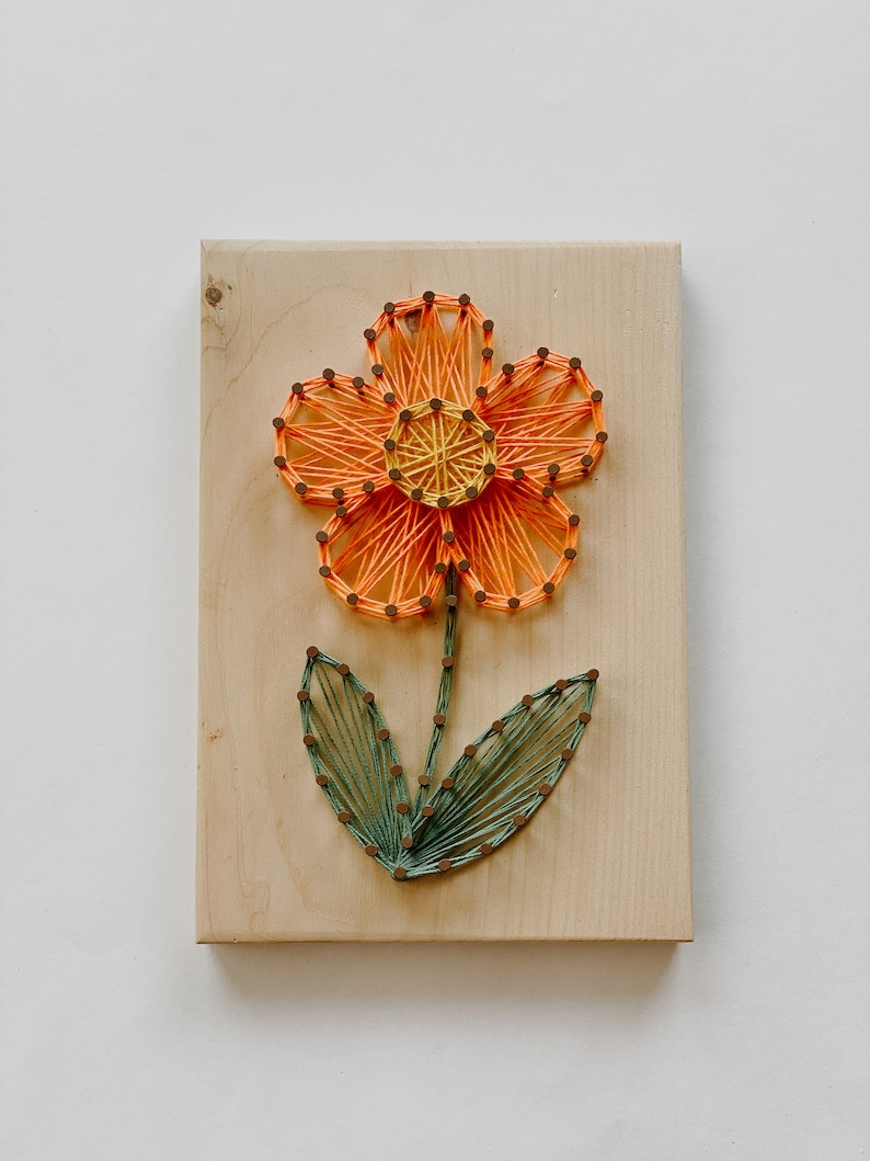 Daisy Flower String Art Template DIY String Art String Art Template ...