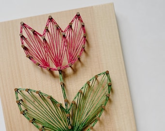 Tulip DIY String Art Kits | DIY String Art | Kids Crafts | DIY for Kids | String Art | Spring Decor | Spring Craft | Gifts for Mom