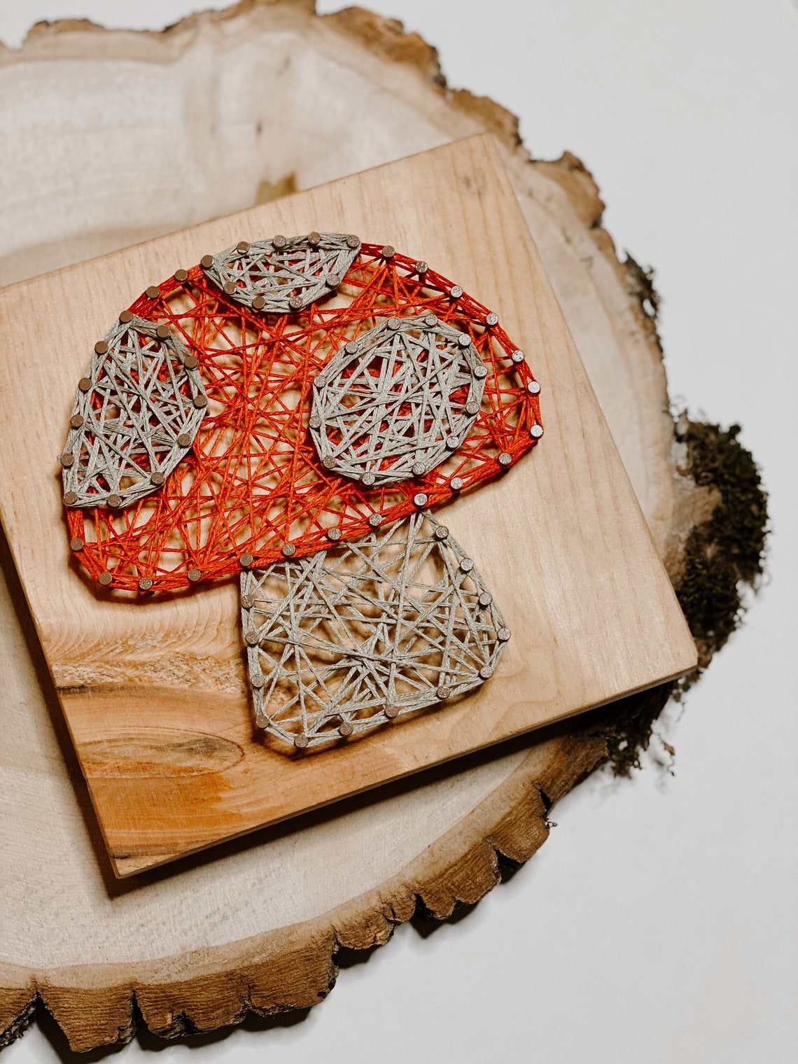 DIY String Art Kit mushroom Design DIY String Art Kids Etsy