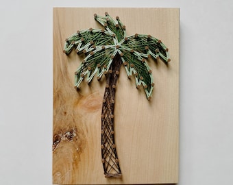 Palm Tree DIY String Art Kit | Palm Tree Decor | Craft Kit | DIY Project | Palm Tree String Art | String Art | Stocking Stuffer